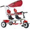 2014 hot sale baby tricycle two seats /twins baby tricycle