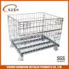 stainless steel metal folded wire mesh storage cage