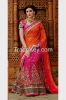 Orange Pink Embroidere...