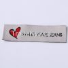 High density end folded garment woven labels