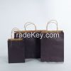 Fancy custom printed kraft paper bag for apparel shopping bags