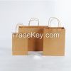 Fancy custom printed kraft paper bag for apparel shopping bags