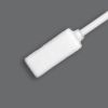 Square Head Polyester Cotton Swab Stick with White Handle