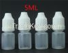 Empty E Liquid Plastic Dropper Bottles with Child Proof Bottle caps Ti