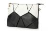 Women Leather Patchwork Clutch Evening Bag