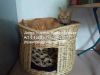 wicker pet basket wick...