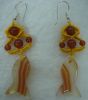 Agate Earings (fish shaped)