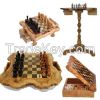 Olive Wood chess set board