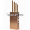 2014 New Handheld Four Bands Cell Phone GPS Jammer with Single-Band Control