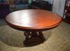 American country style accent wood dining room chairs Antique natural Color wooden Dining Table