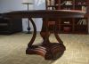 American country style accent wood dining room chairs Antique natural Color wooden Dining Table