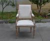 Wholesale french solid wood antique upholstery square back dining chair