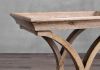 French Antique Finshing Restaurant Side Wooden Coffee Table, Reproduction Antique Chair used for hotel