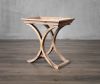 French Antique Finshing Restaurant Side Wooden Coffee Table, Reproduction Antique Chair used for hotel