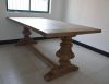 US country style solid wood vintage living room furniture dining table