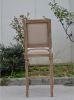 french style solid wood bar chair, antique bistro square back bar chair