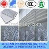 Recycling building material/perforated aluminum panel for construction