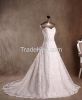 Elegant A Line Sweetheat Floor Length Lace Wedding Dresses with Beads