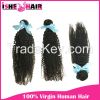 Popular 6A Brazilian Virgin Human Hair Extensions Kinky Curly Wave 1 2 3 lot Black Weave Beauty US 