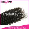 Popular 6A Brazilian Virgin Human Hair Extensions Kinky Curly Wave 1 2 3 lot Black Weave Beauty US 