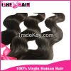 Hot Fashion Popular Brazilian Virgin Human Hair Extensions Body Wave 1pc 2pc 3pcs lot  1B Weave Beauty US Free Shipping