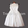 Wedding dresses 2014 Evening Party Dresses European Style American Apparel Women Dresses Nail Beads Lace White Dresses Bride Dresses 