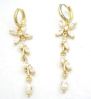 18K gold plated CZ earrngs