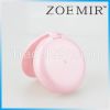 Cute pink round compact powder case for cosmetic packing