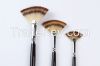 Fan Shape Multi-color Nylon Hair Acrylic Brush Art Drawing Brush Nylon Paint Brush 3pcs/set