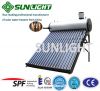 High efficiency compact pressurized solar water heater with heat pipe