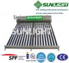 High efficiency compact pressurized solar water heater with heat pipe