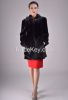 Women pure mink fur coat