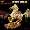 Newest Business Gift Animal Horse Metal Crafts Diamond Magnet Trinket Box Feng Shui Pewter Casket Horse Figurine Money Drawing