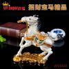 Newest Business Gift Animal Horse Metal Crafts Diamond Magnet Trinket Box Feng Shui Pewter Casket Horse Figurine Money Drawing