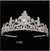 Tiara With Comb Clear Rhinestone