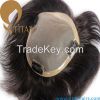 100% nature human hair toupee high quality