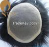 100% nature human hair toupee high quality