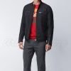 Men Biker Style Textile Jacket