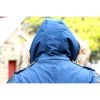 Men Blue Tech Parka