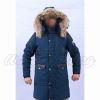 Men Blue Tech Parka