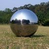 stainless steel gazing ball