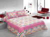 Microfiber polyester quilt/bedding set/bed spread