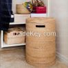 rattan basket laundry basket for household handwoven in Vietnam