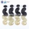 New arrival cheap ombre hair extension,two tone omber brazilian hair 1b 613 two tone hair