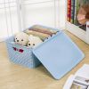 5 sizes Plastic Woven Pattern Storage Bin