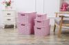 5 sizes Plastic Woven Pattern Storage Bin