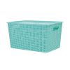 5 sizes Plastic Woven Pattern Storage Bin