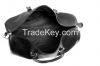 Black Leather Duffle Bag 