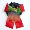 christmas decor ,wreath,ribbon,bow