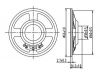 Diameter 66mm loudspeaker 4ohm 0.5W car speaker DXYD66N-18Z-4A